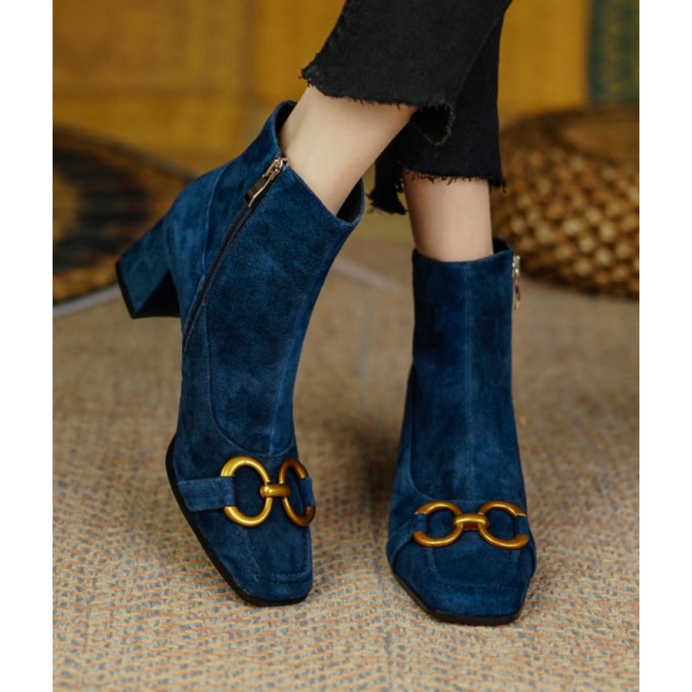 Gloria Leather Ankle Boots