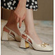 Minuit Vintage Thick Heels